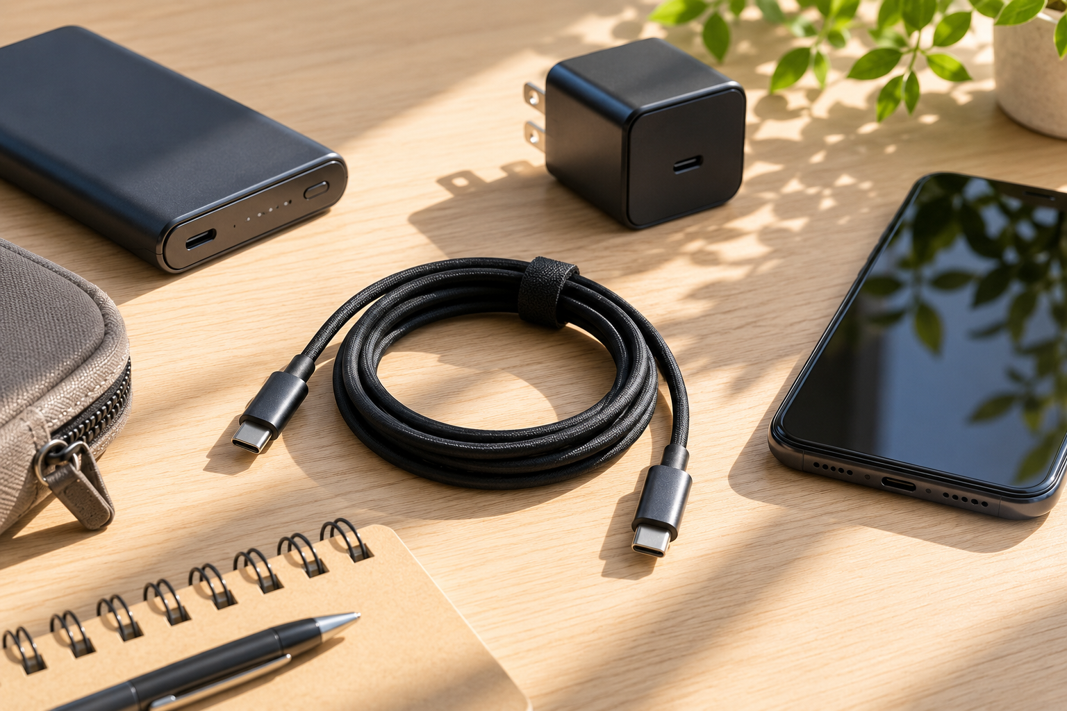 PD対応USB-Cケーブルと充電器の選び方イメージ